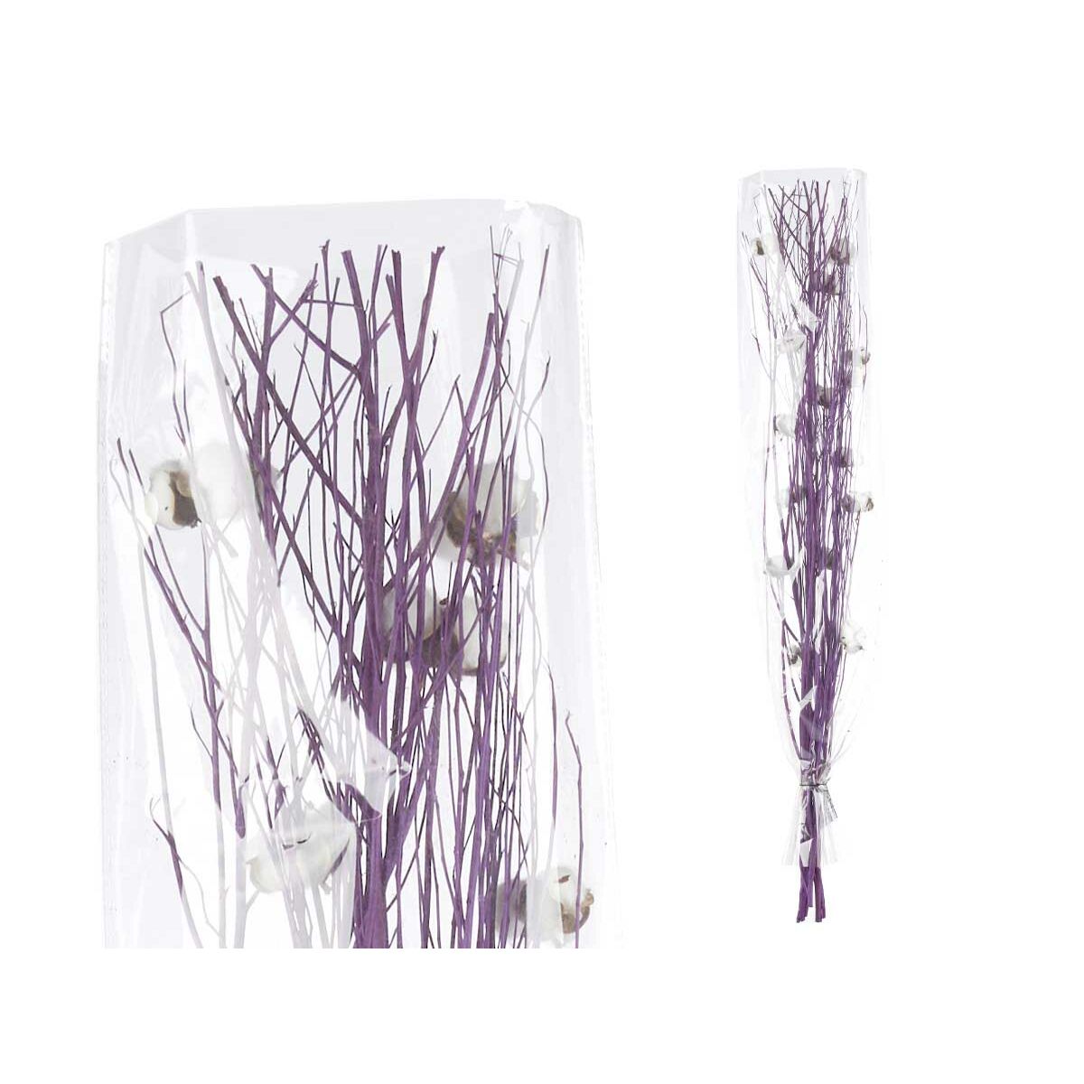 Buketter Gift Decor Purpur Lavendel Grönsak Bomull 10 x 100 x 18 cm (18 antal) - 2