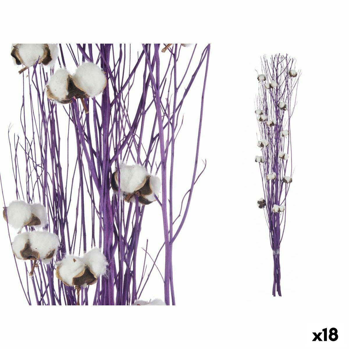 Buketter Gift Decor Purpur Lavendel Grönsak Bomull 10 x 100 x 18 cm (18 antal) - 4