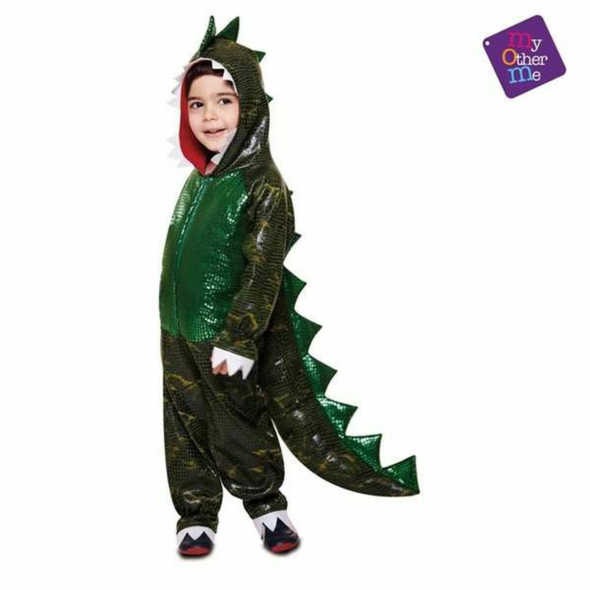 Maskeraddräkt för barn My Other Me T-Rex Grön - 6