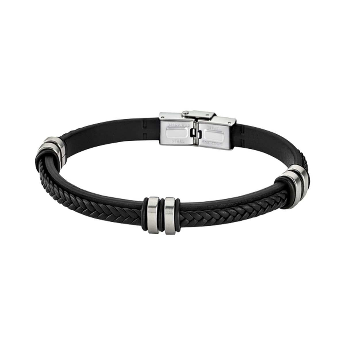 Herrarmband Lotus JEWELS JEWELRY Läder Rostfritt stål (Renoverade A)