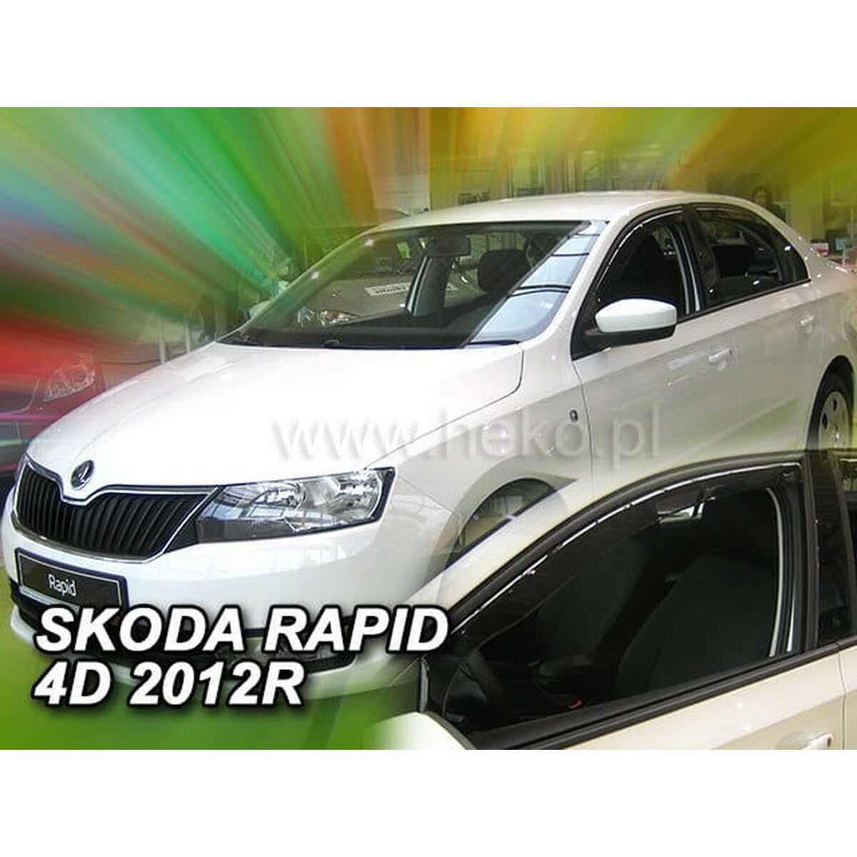 Vindavvisare HEKO HO28336 SKODA RAPID/SPACEBACK Frontal 2 Delar - 2