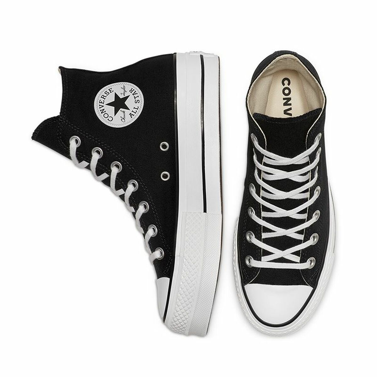 Gymnastiksko, Dam Converse Chuck Taylor All Star Platform Svart - 3