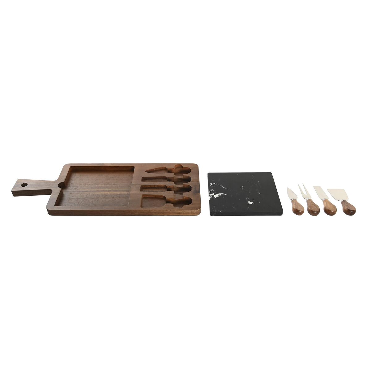 Ostbricka DKD Home Decor Brun Svart 49 x 19 x 2 cm - 2