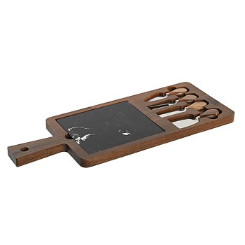 Ostbricka DKD Home Decor Brun Svart 49 x 19 x 2 cm