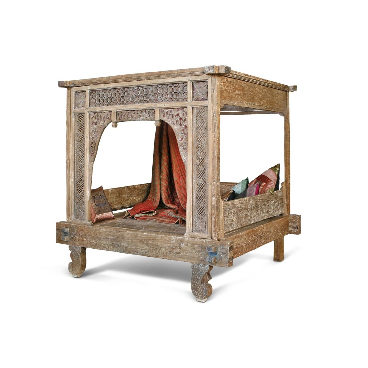 Säng Home ESPRIT Naturell 225 x 160 x 206 cm