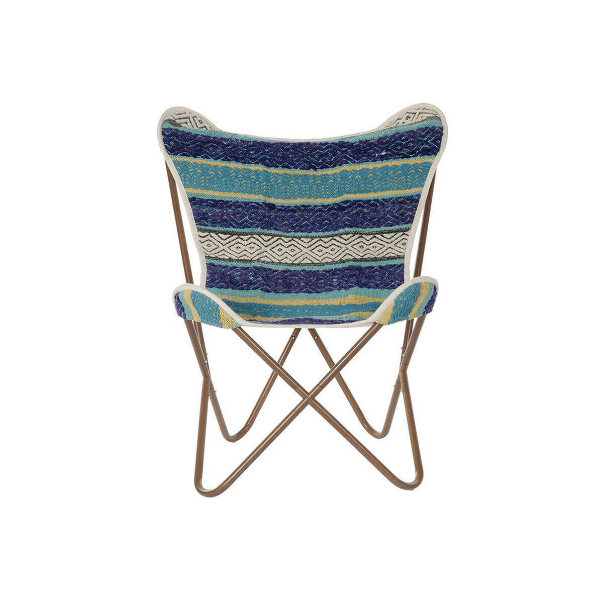 Fåtölj DKD Home Decor Multicolour Marinblå Järn 74 x 65 x 90 cm - 21