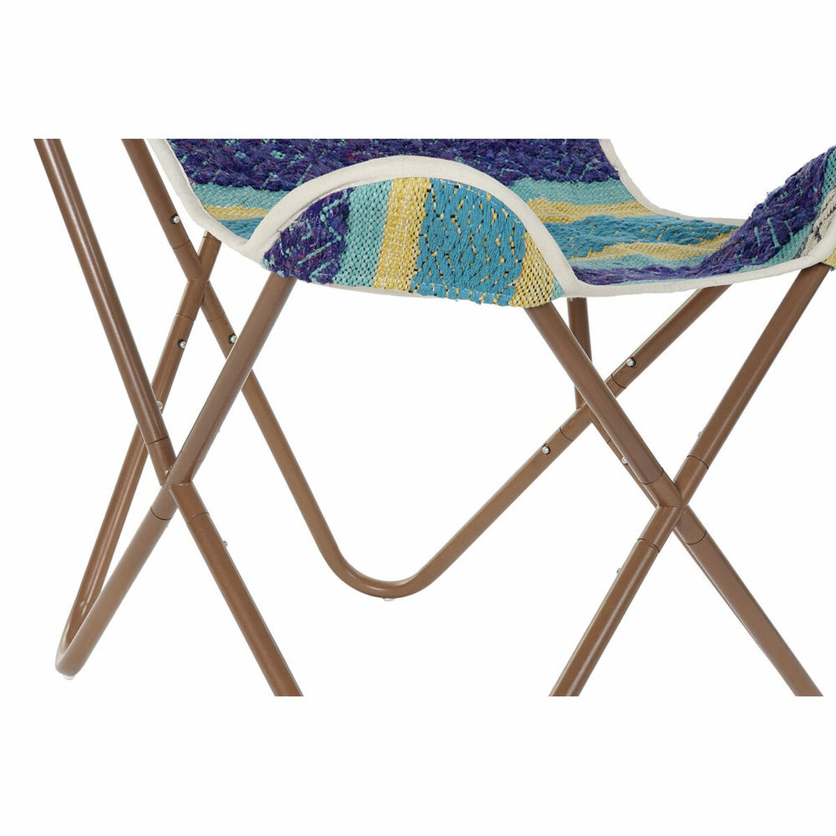 Fåtölj DKD Home Decor Multicolour Marinblå Järn 74 x 65 x 90 cm - 20