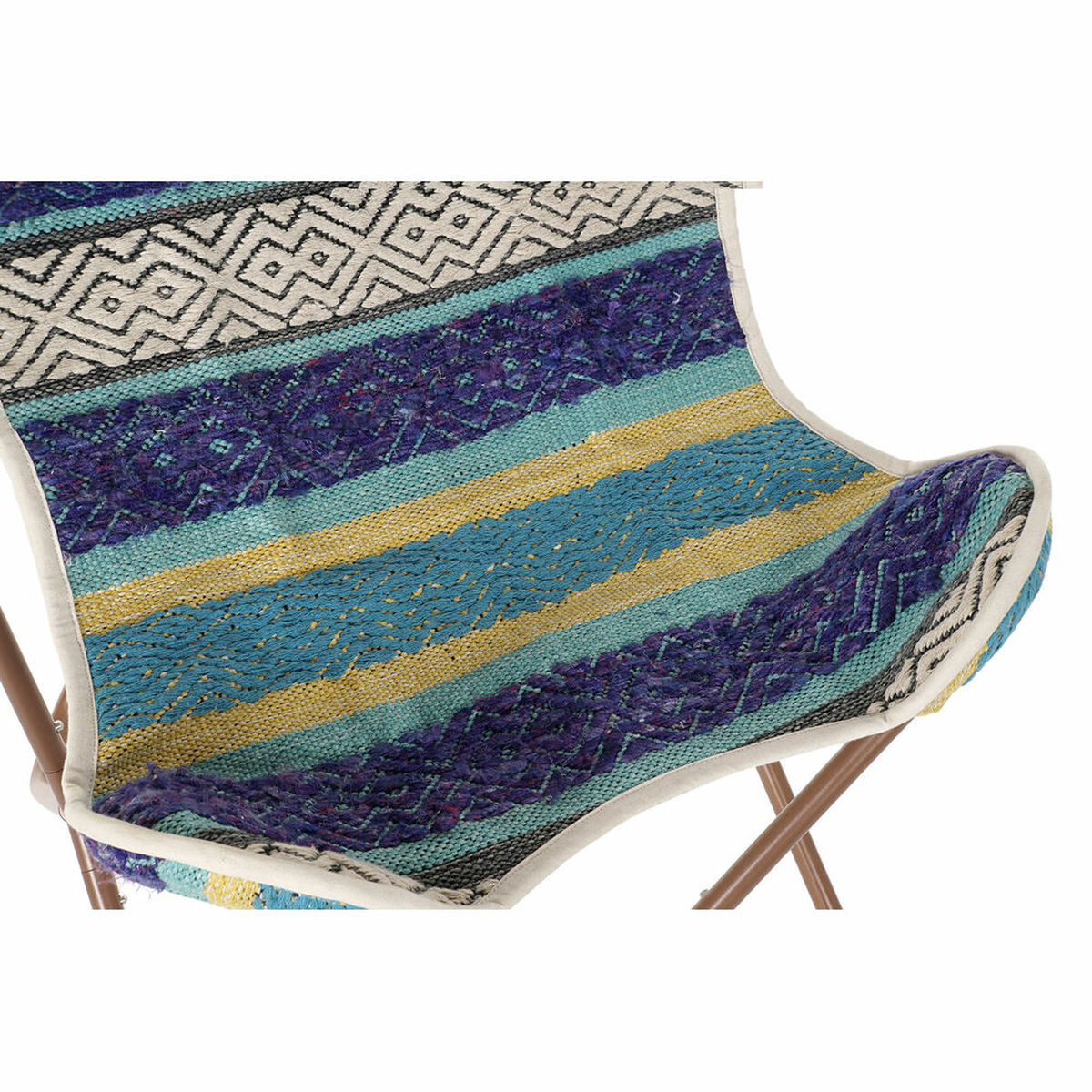 Fåtölj DKD Home Decor Multicolour Marinblå Järn 74 x 65 x 90 cm - 15
