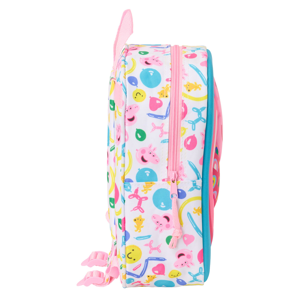 Barnryggsäck Peppa Pig Blå Vit Rosa 22 x 27 x 10 cm 3D - 2