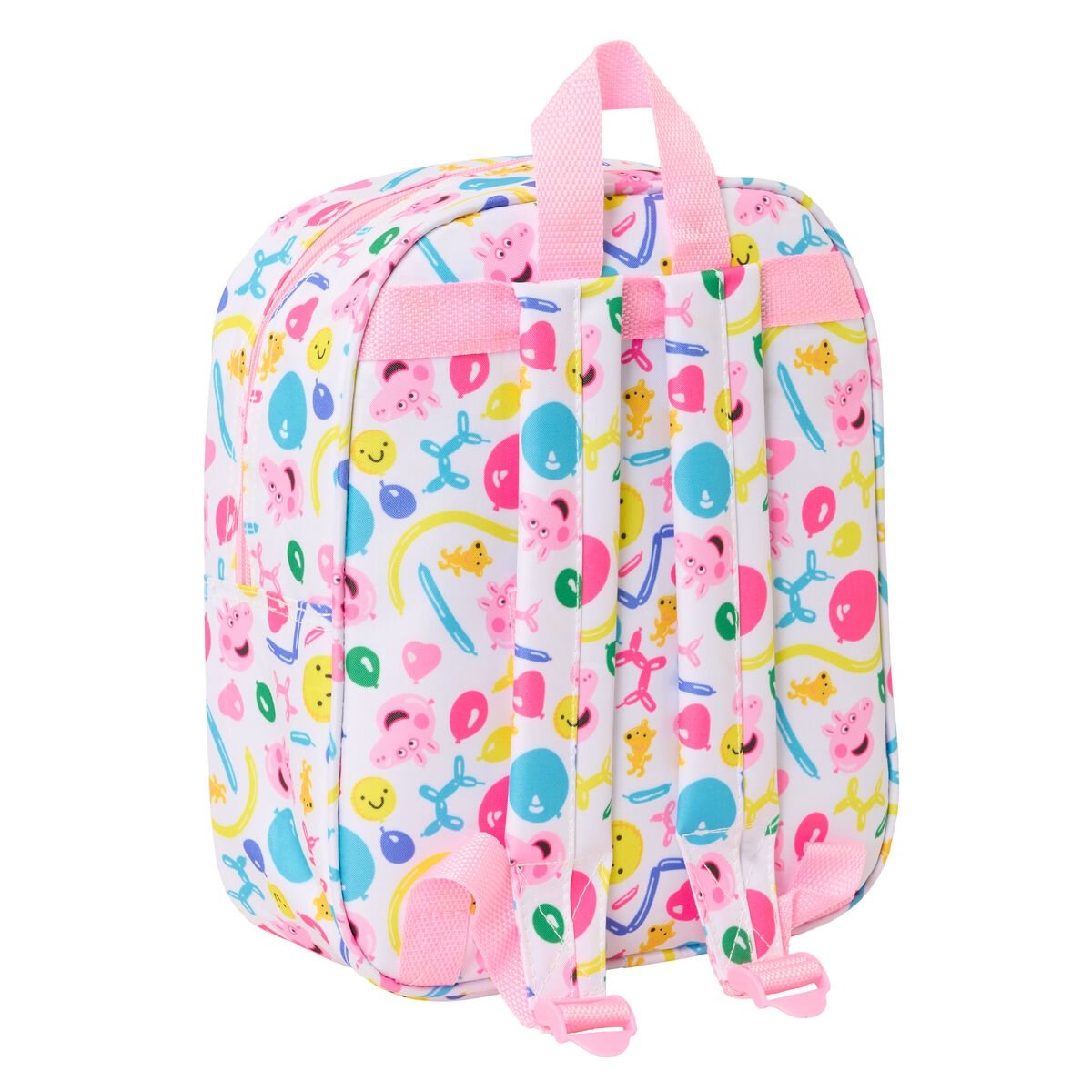 Barnryggsäck Peppa Pig Blå Vit Rosa 22 x 27 x 10 cm 3D - 3