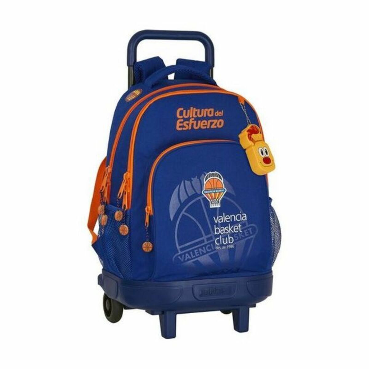 Skolväska med hjul Compact Valencia Basket M918 Blå Orange (33 x 45 x 22 cm) - 9