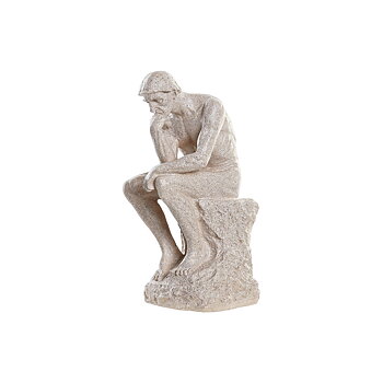 Prydnadsfigur DKD Home Decor The Thinker Beige Män 12 x 11 x 25 cm