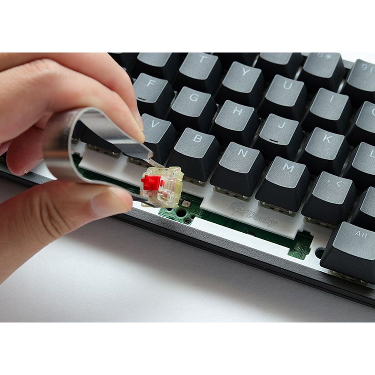 Trådlöst Tangentbord Ducky DKON2108ST-PUSPDYDYYYC1 Gul Svartvit QWERTY - 5