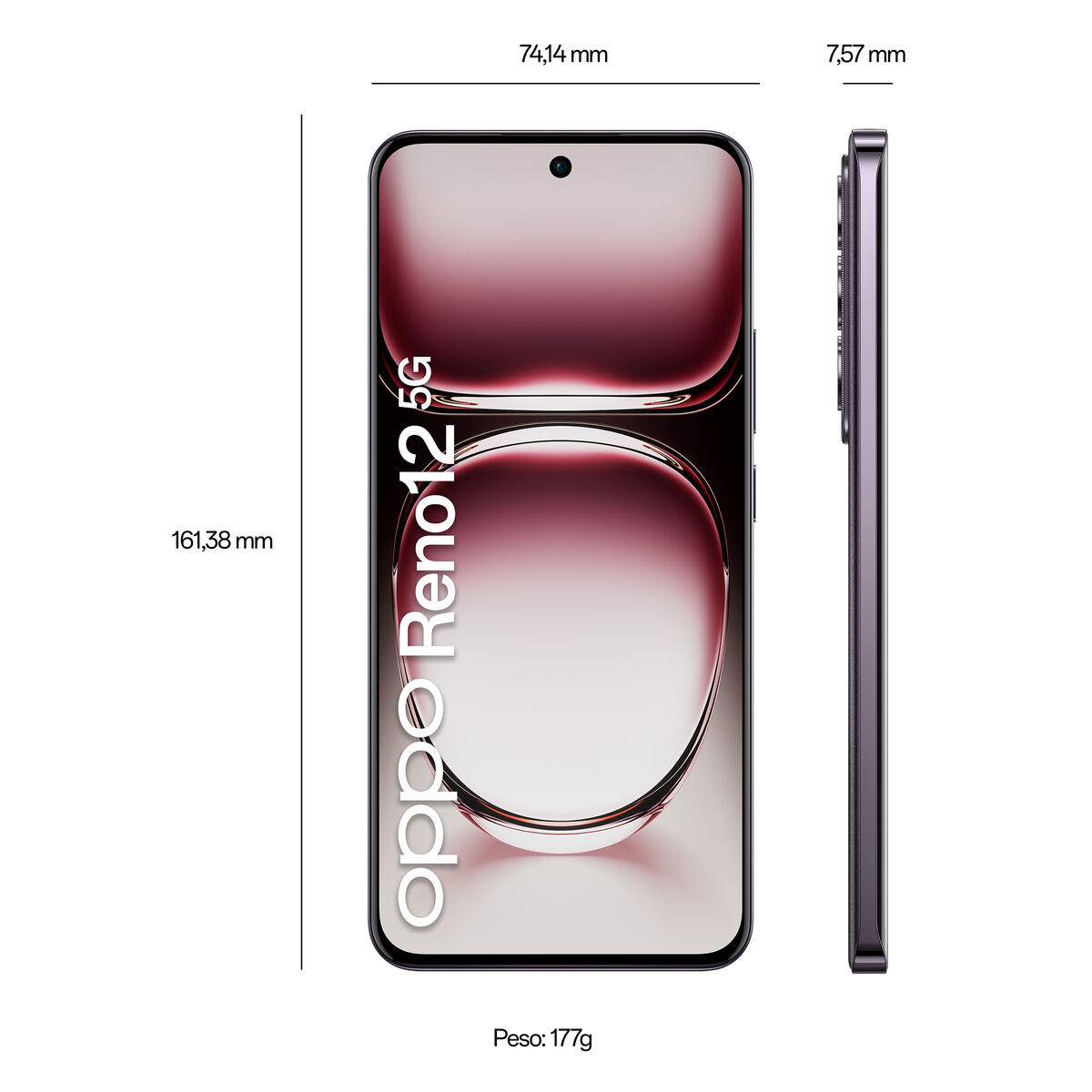 Smartphone Oppo Reno 12 Octa Core 12 GB RAM 256 GB Brun 6,7" Dual SIM - 4