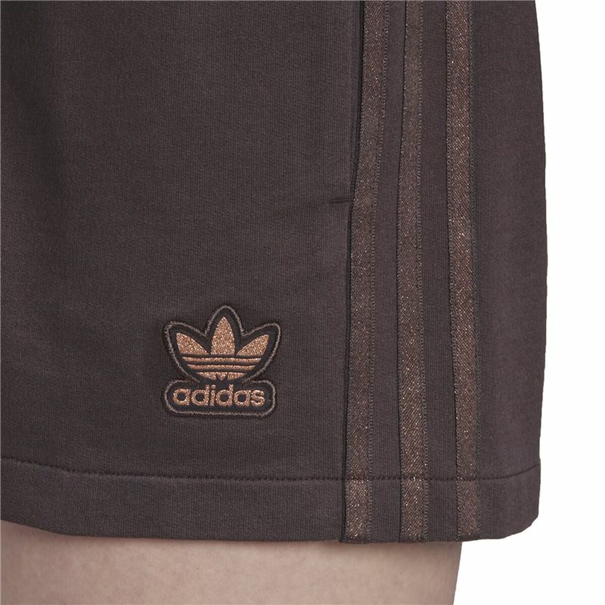 Sportshorts för kvinnor Adidas Originals 3 stripes Brun - 4