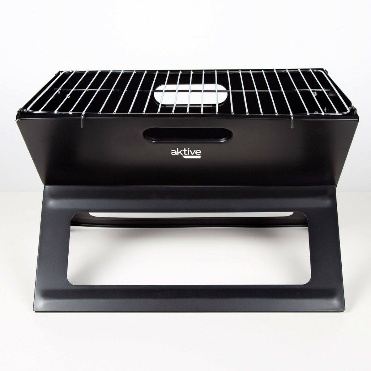 Bärbar Grill Aktive Svart Stål Järn 45 x 30 x 29 cm - 3