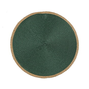 Bordsunderlägg Versa Grön Jute polypropen Vattenhyacint 38 x 38 cm