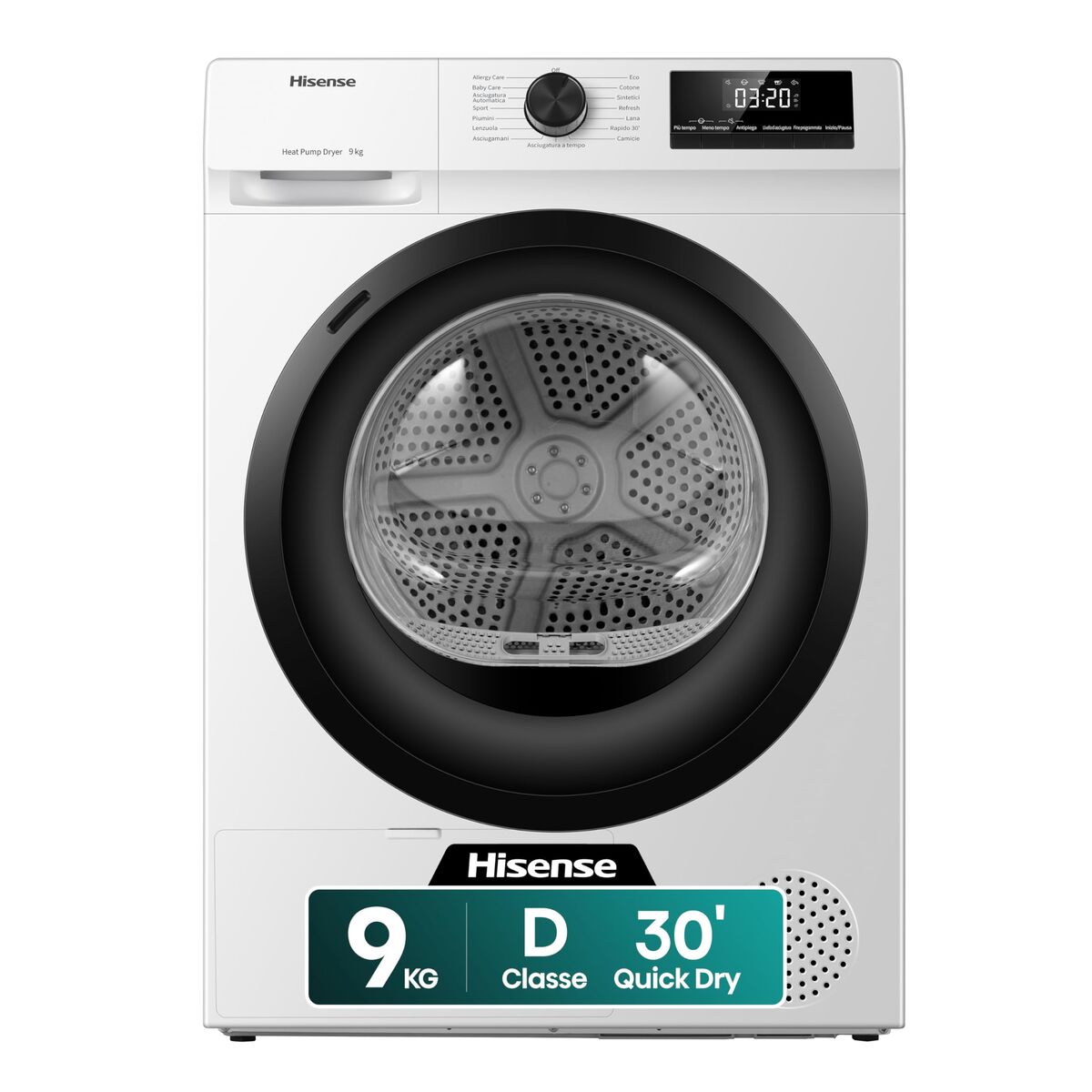 Värmepumpstumlare Hisense 9 kg
