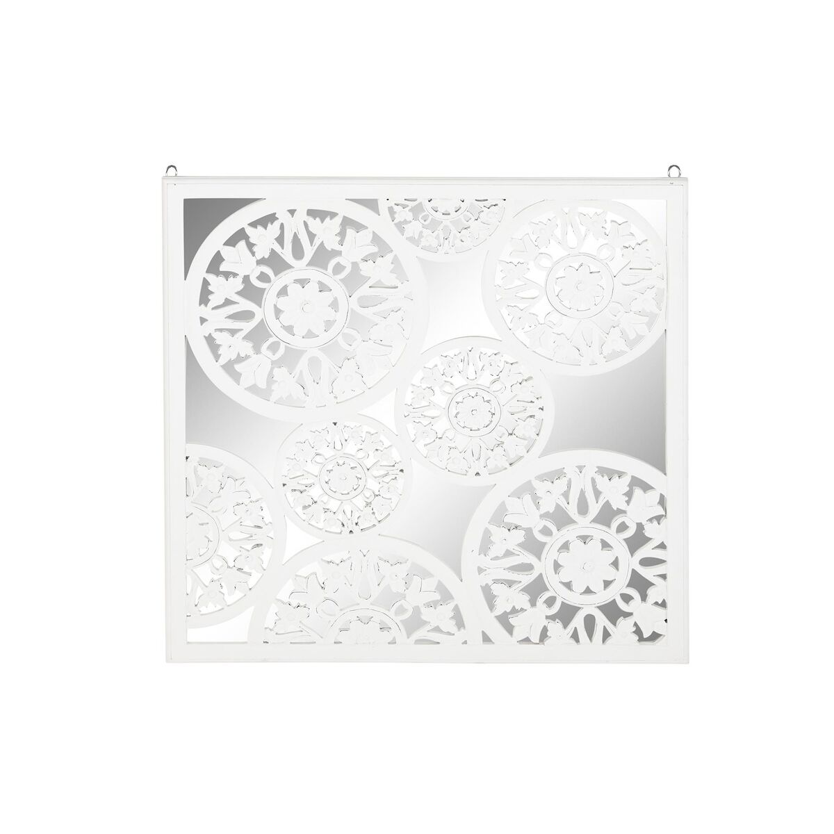 Väggdekoration DKD Home Decor Speglar Vit Trä MDF (90 x 1,5 x 90 cm) - 4