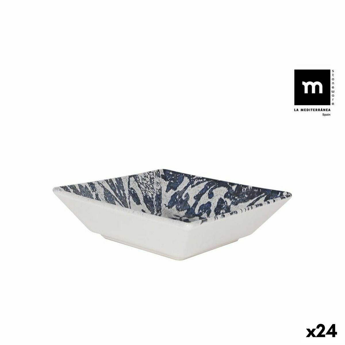 Matservis La Mediterránea Horus 18 x 18 x 5 cm (24 antal)