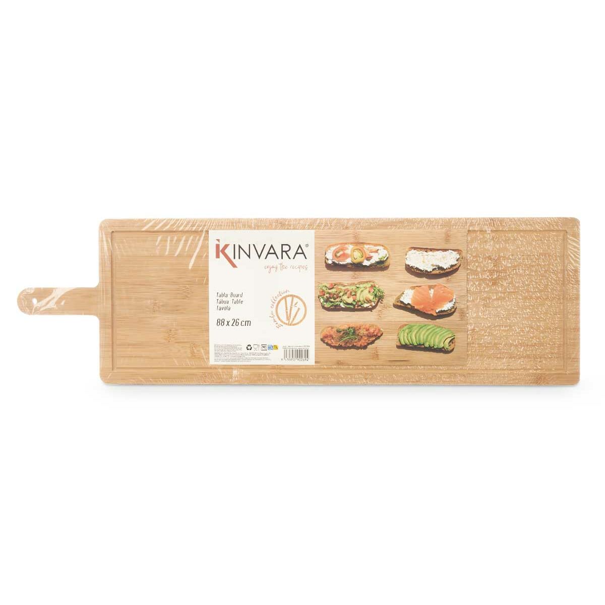Köksbord Kinvara Naturell 88 x 4,5 x 26 cm 88 x 4 x 26 cm Med handtag (6 antal) - 3