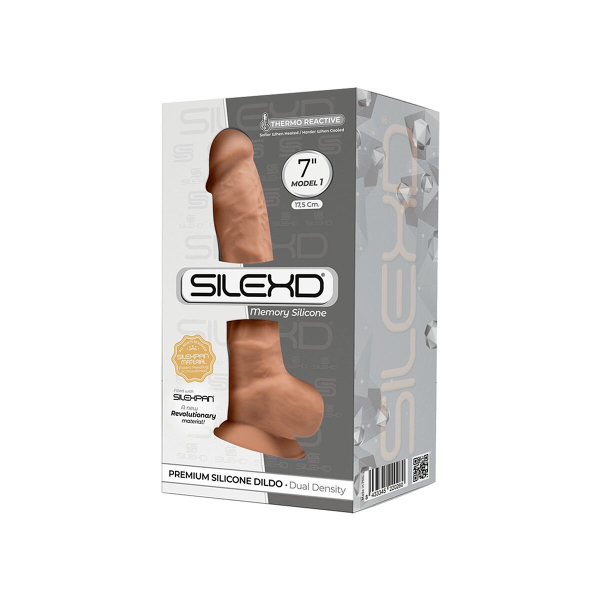 Realistisk dildo Silexd Caramel Beige - 4