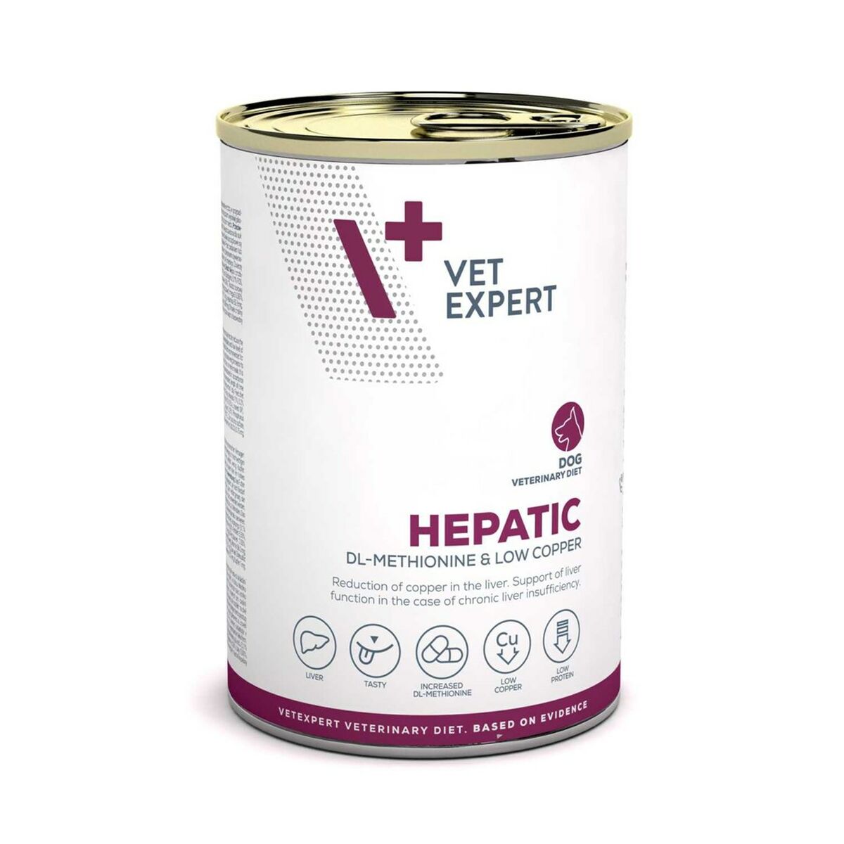 Våt mat VETEXPERT Hepatic Dog Kött 400 g
