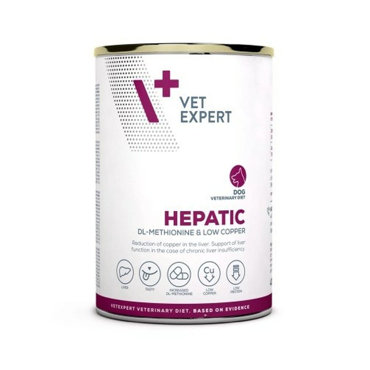 Våt mat VETEXPERT Hepatic Dog Kött 400 g - 2