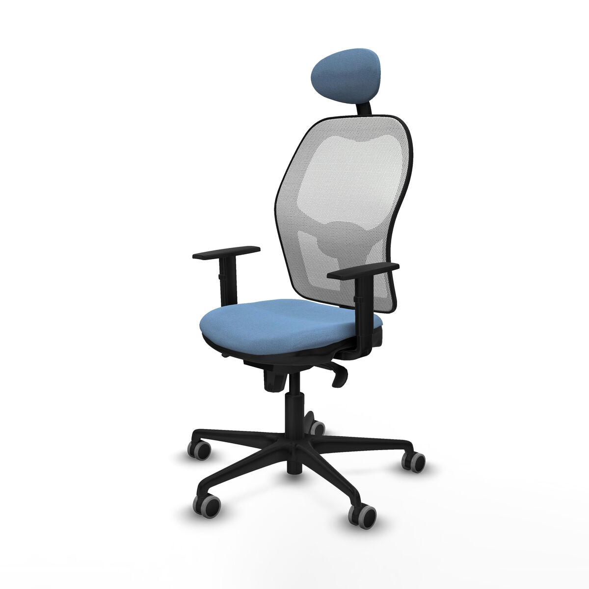 Kontorsstol med nackstöd Jorquera Piqueras y Crespo 1D036G1 Himmelsblå - 2