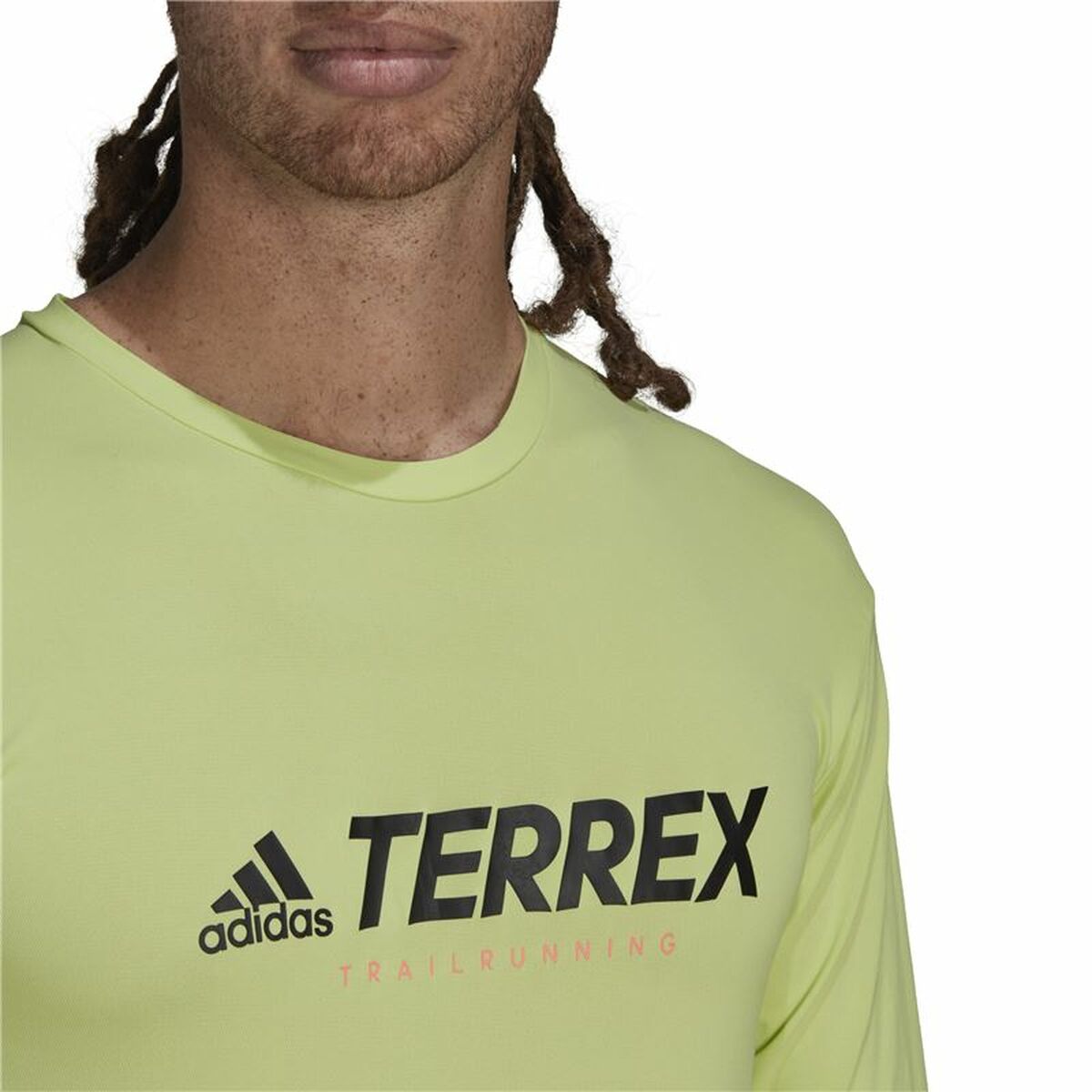 Skjorta med lång ärm Herr Adidas Terrex Primeblue Trail Limegrön - 4