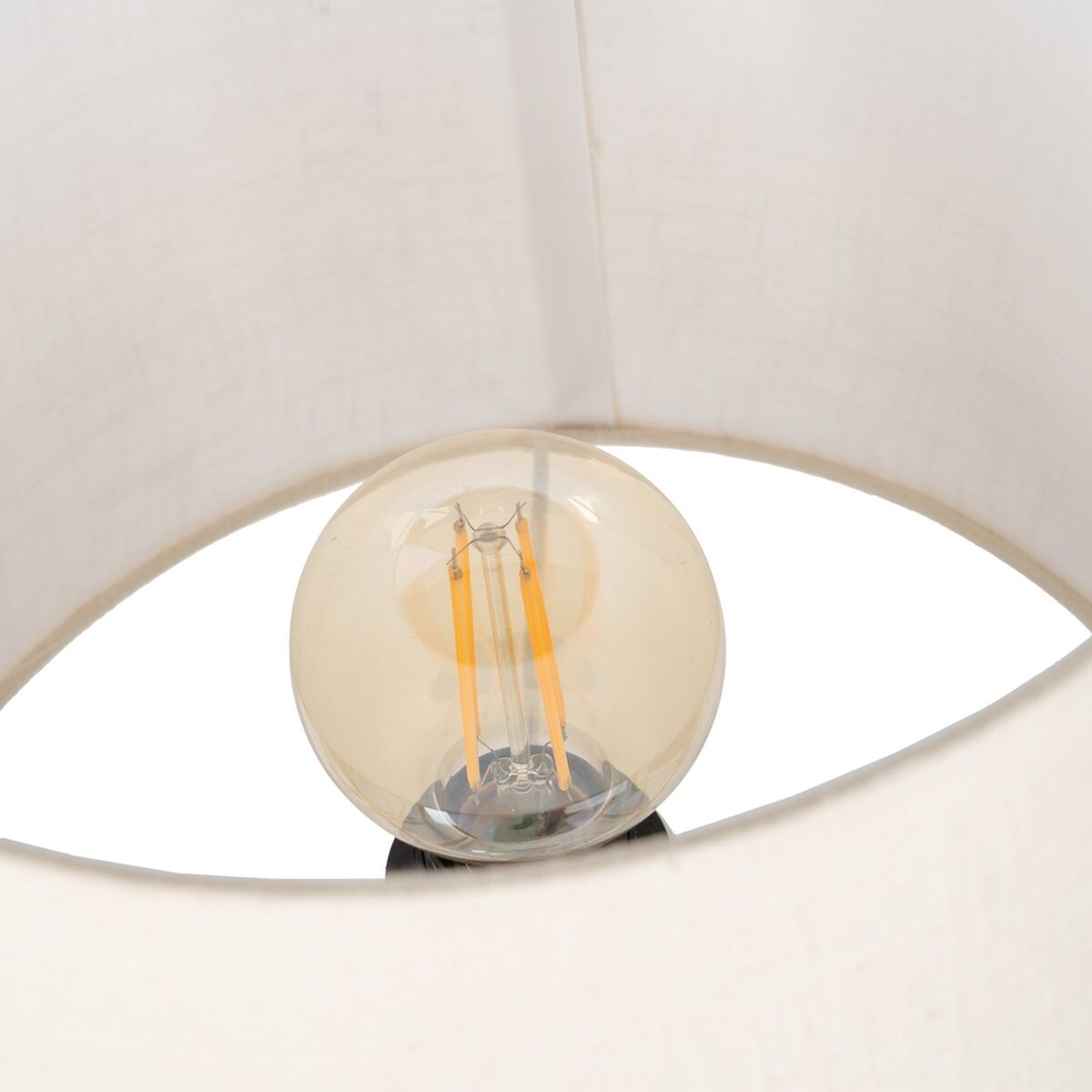 Bordslampa Vit Gyllene Bomull Metall Glas Mässing Järn 40 W 220 V 240 V 220-240 V 35 x 35 x 63 cm - 3