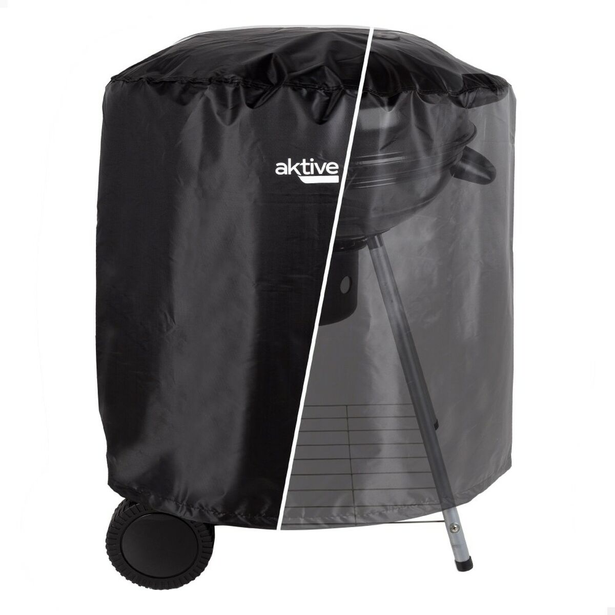 Skyddskåpa för grill Aktive Svart 6 antal 69,5 x 67 x 69,5 cm - 9