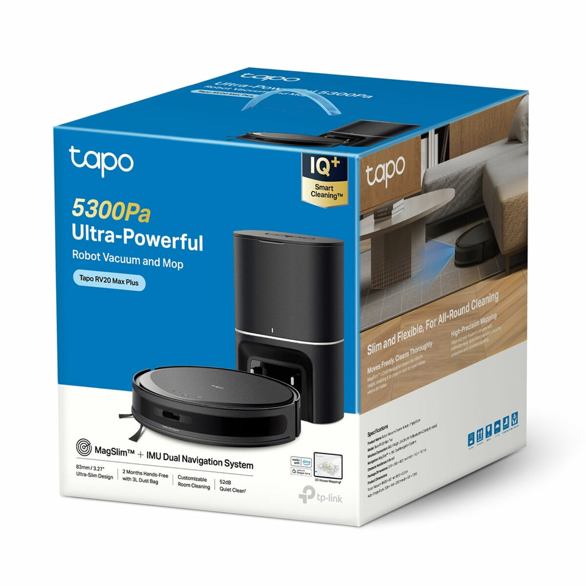 Dammsugarborste TP-Link TAPO RV20 MAX PLUS 45 W