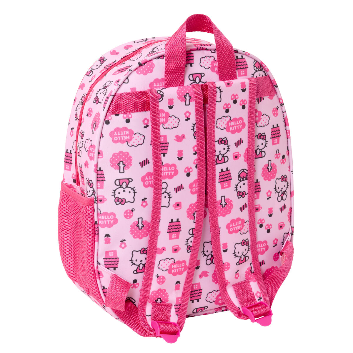 Barnryggsäck Hello Kitty Rosa 27 x 33 x 10 cm 3D - 2