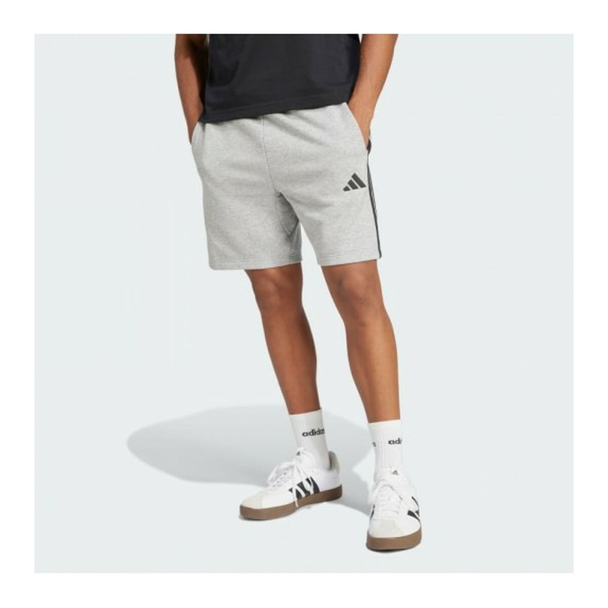 Sportshorts för män Adidas 3S FT SHO JE6419 Grå - 3