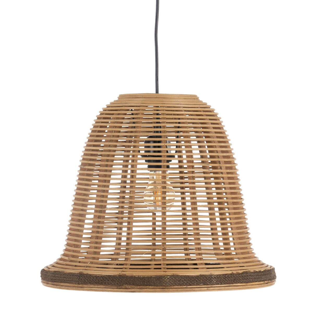 Taklampa Naturell Bambu 220-240 V 41 x 41 x 33 cm (2 antal) - 3