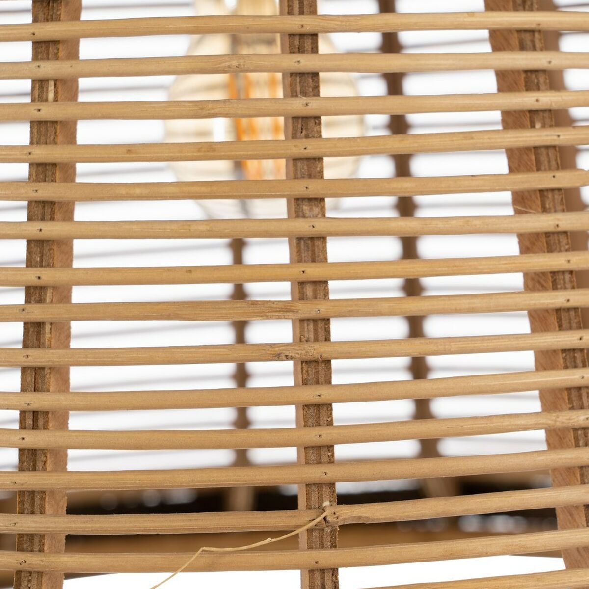 Taklampa Naturell Bambu 220-240 V 41 x 41 x 33 cm (2 antal) - 6
