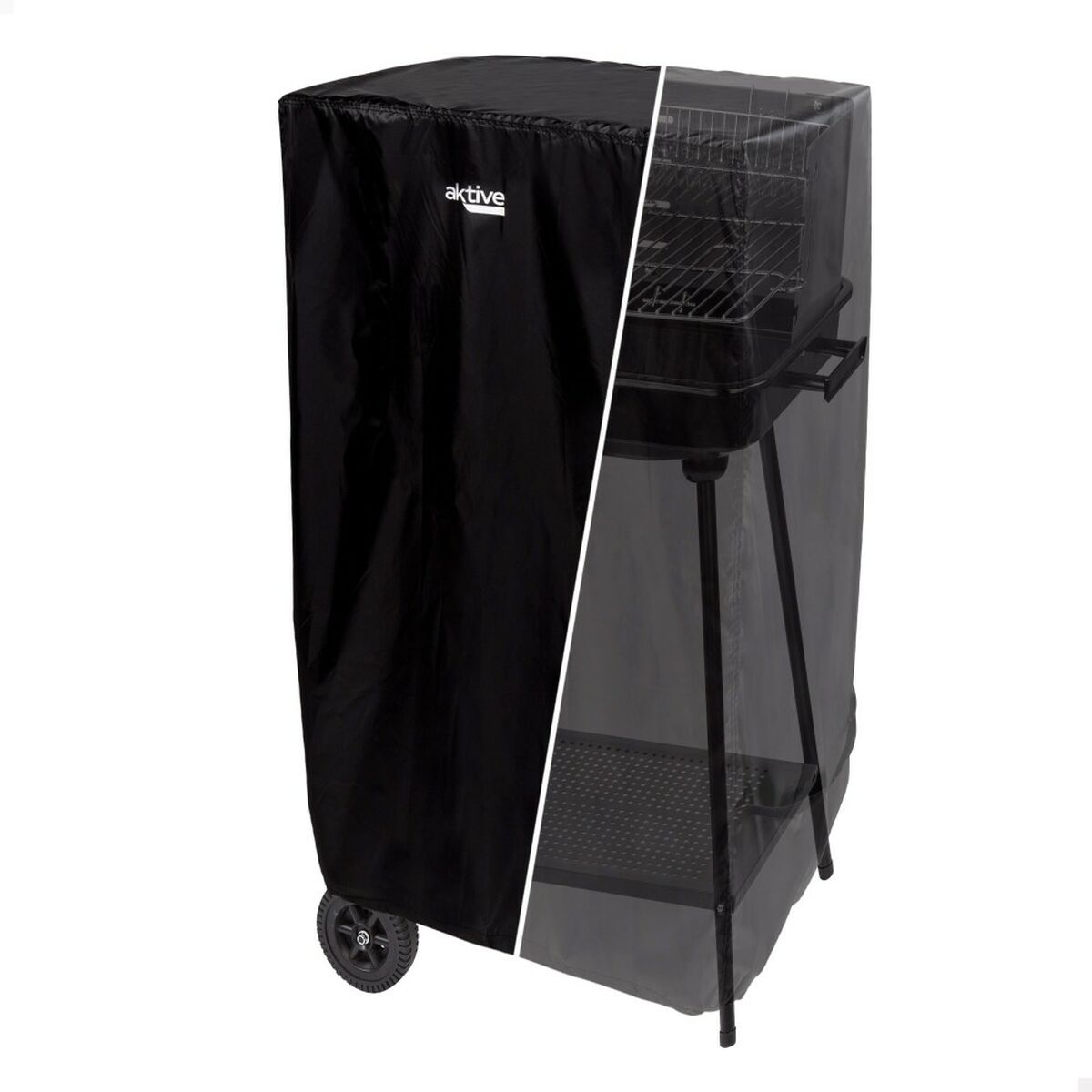Skyddskåpa för grill Aktive Svart 6 antal 74,5 x 109 x 64,5 cm - 9