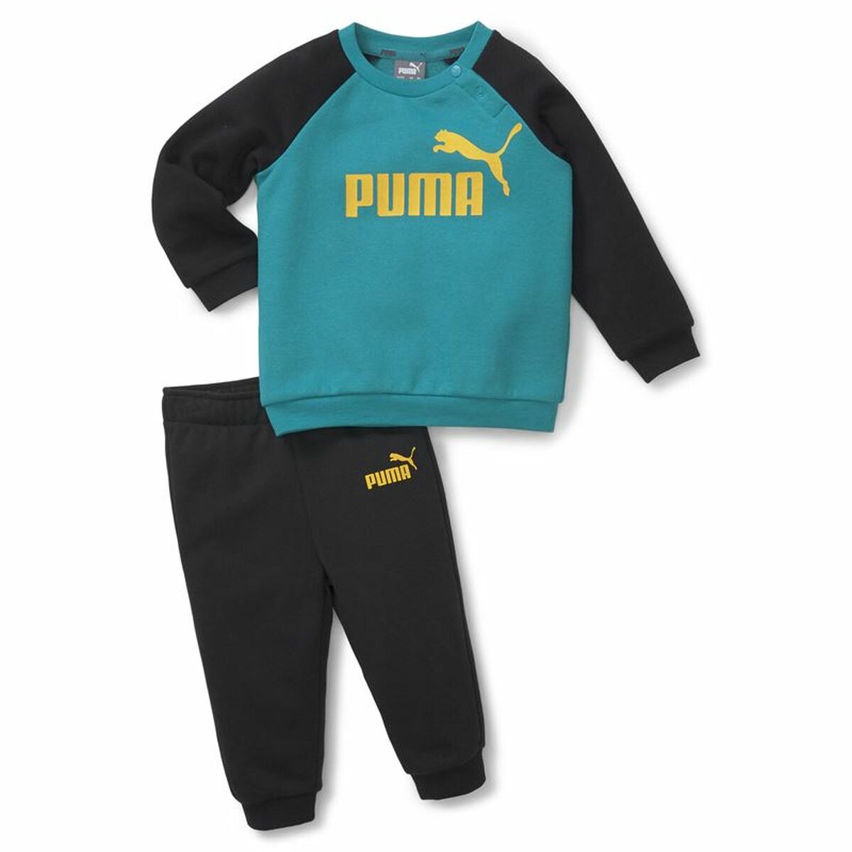 Träningsoverall, Baby Puma Minicat Essentials Svart Blå