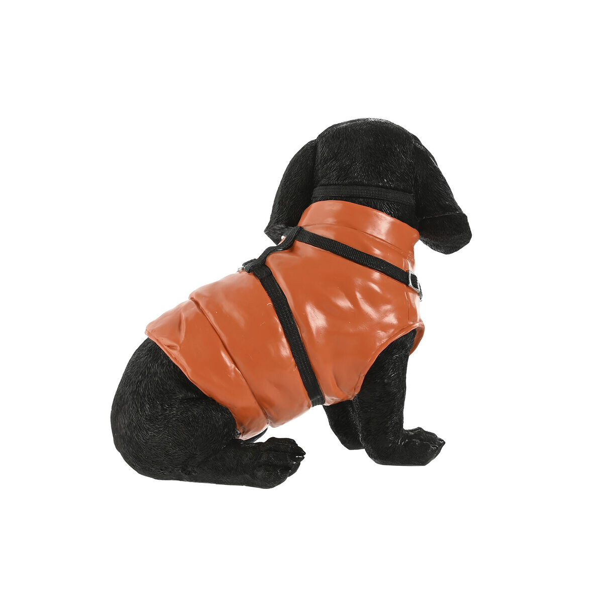 Prydnadsfigur Home ESPRIT Brun Svart Naturell Hund Loft 31 X 24 X 29 cm (2 antal) - 2
