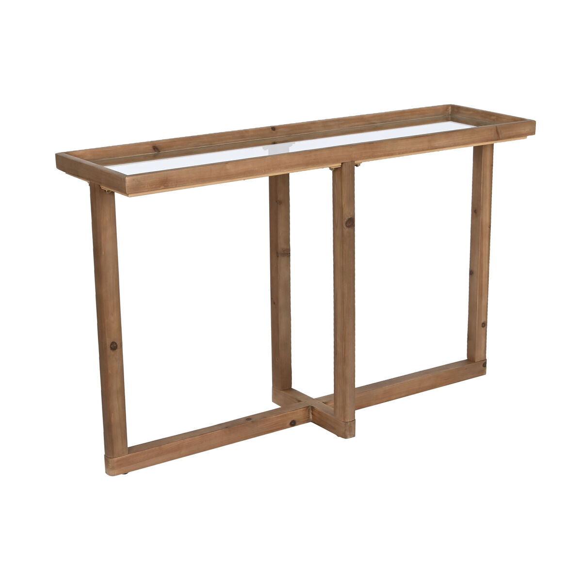 Console Home ESPRIT Brun Glas Gran 120 x 33 x 75 cm