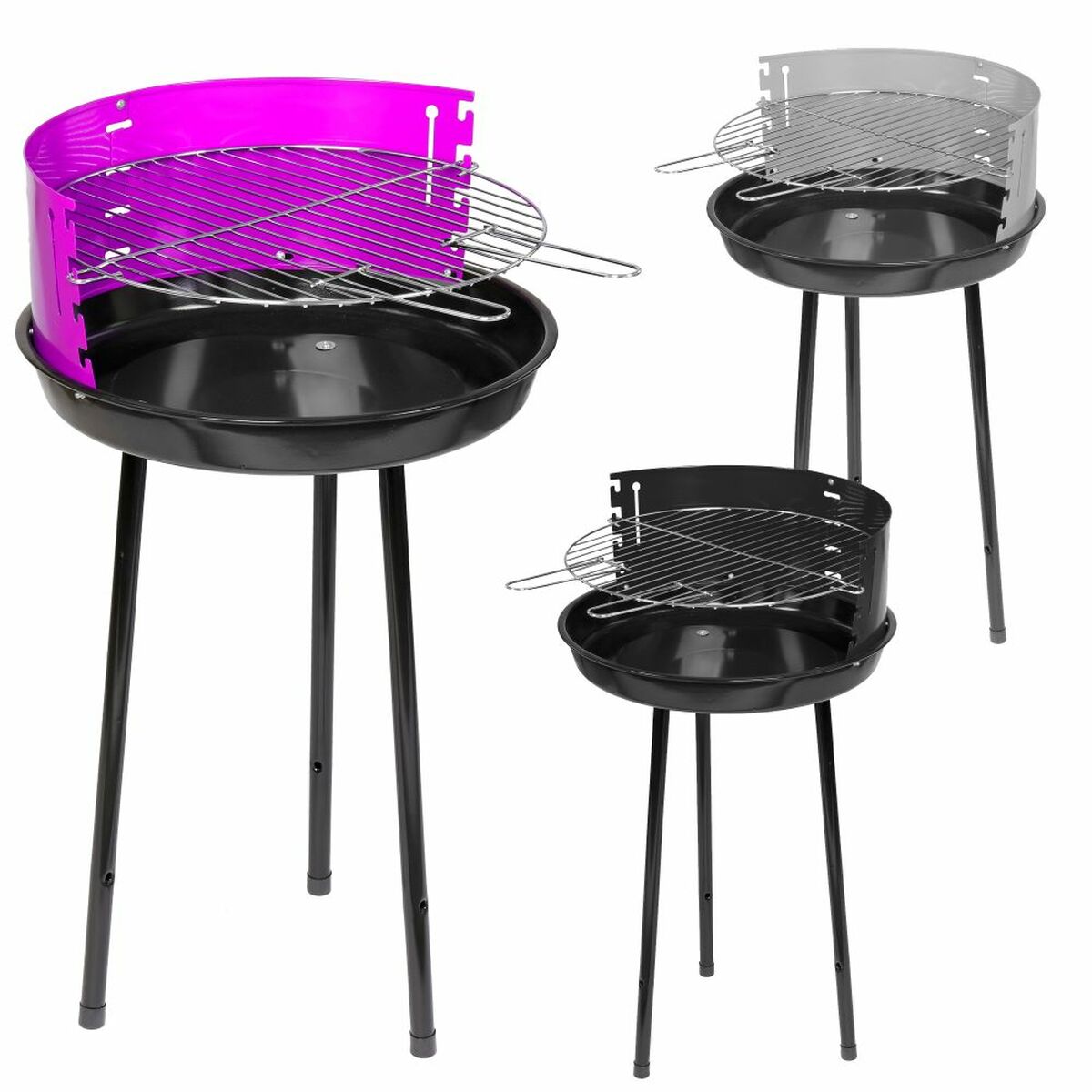 Grill Milena Svart 45 x 45 x 74 cm - 4