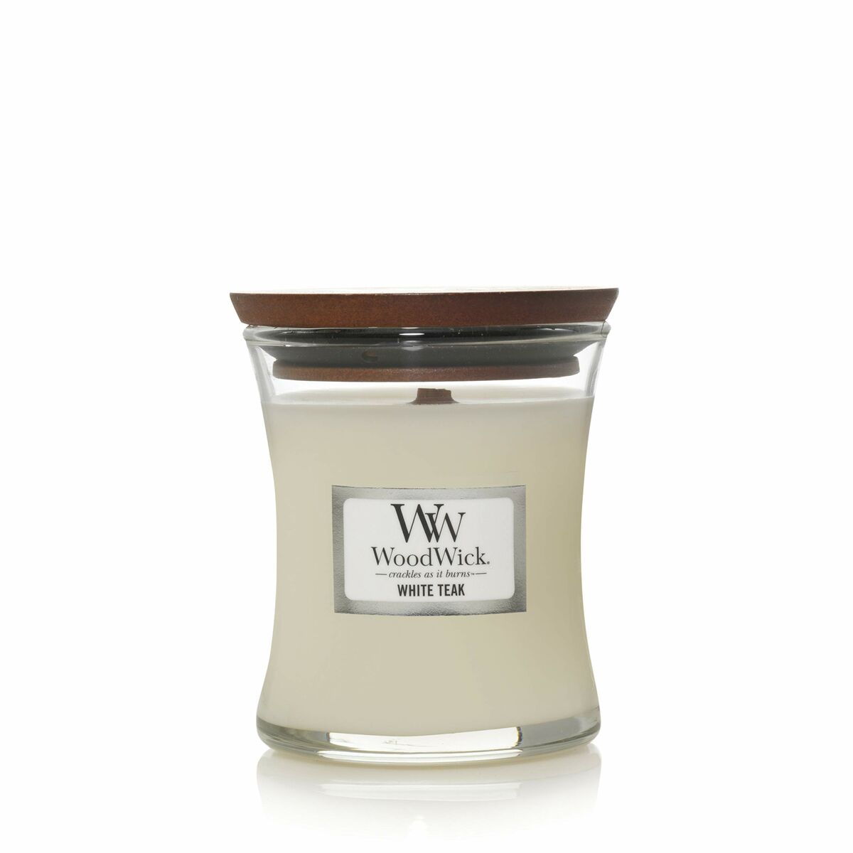 Doftljus Woodwick Core Mini White Teak 85 g
