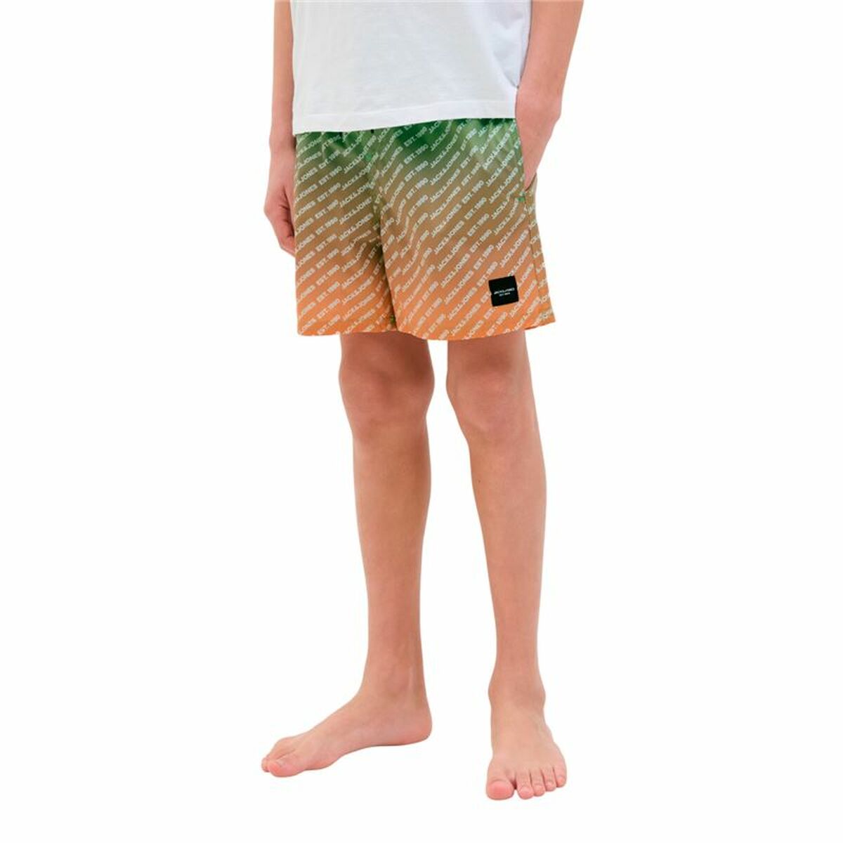 Baddräkt Herr Jack & Jones Jpstmaui Jjswim Gradient Limegrön - 3
