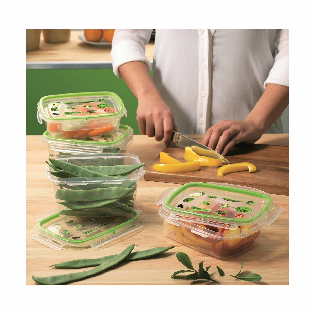 Lunchlåda Snips Hermetisk stängning 600 ml Rektangulär (12 antal) - 4