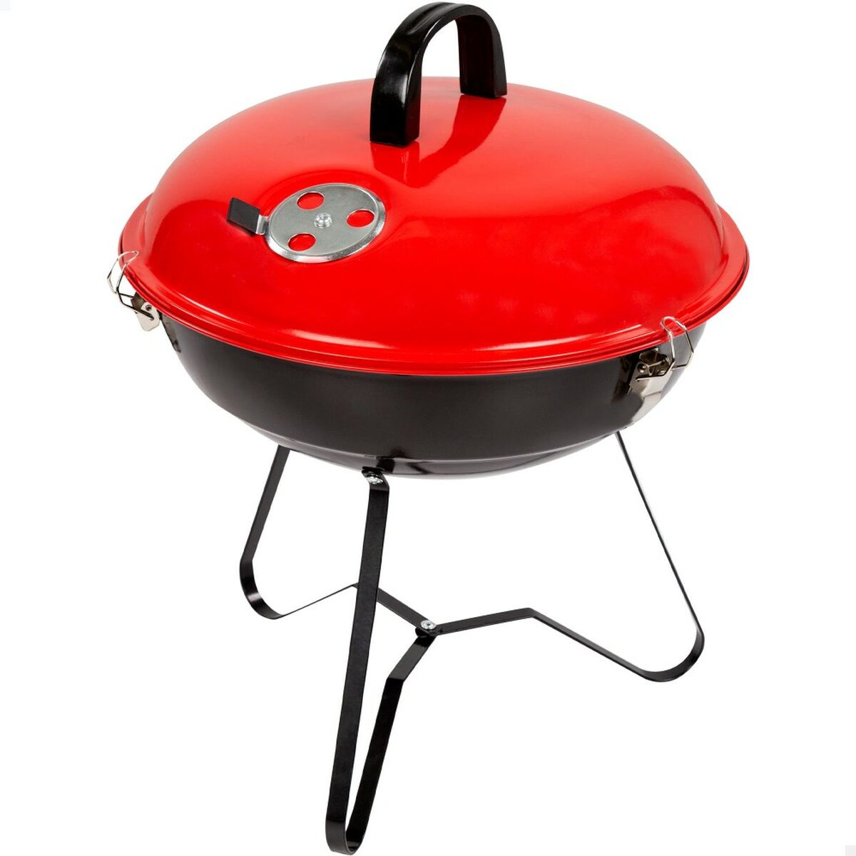 Bärbar Grill Aktive Emaljerad metall Ø 36 cm 36 x 44 x 36 cm (4 antal) Röd - 2