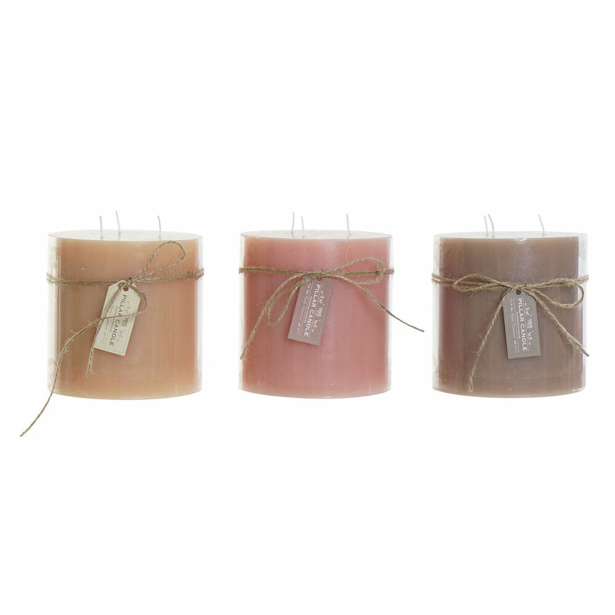 Ljus DKD Home Decor (3 pcs) (12 x 12 x 12 cm)