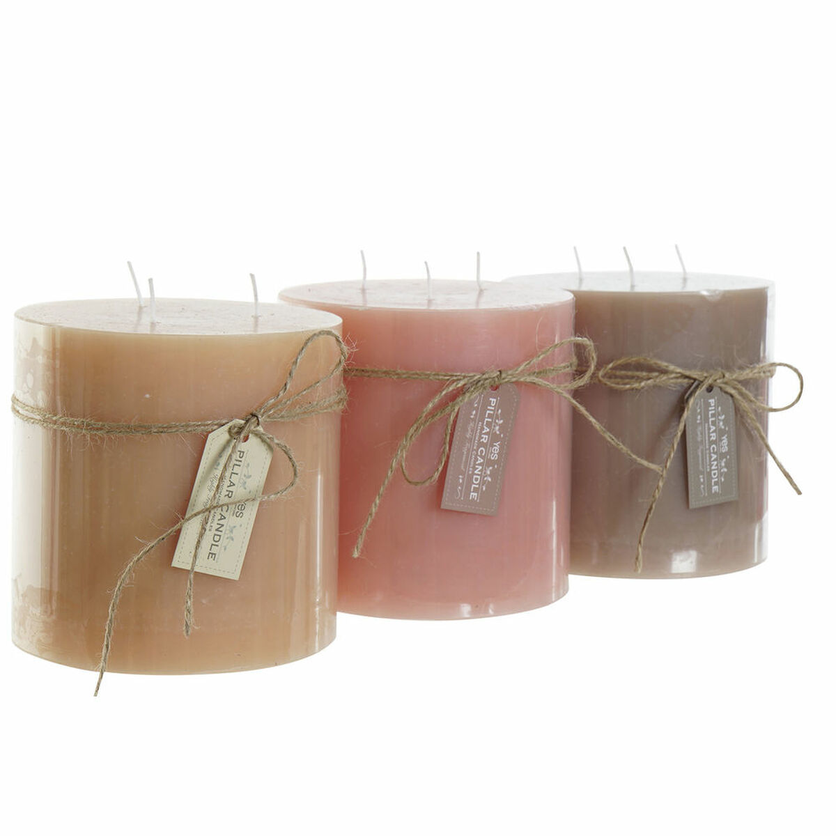 Ljus DKD Home Decor (3 pcs) (12 x 12 x 12 cm) - 3