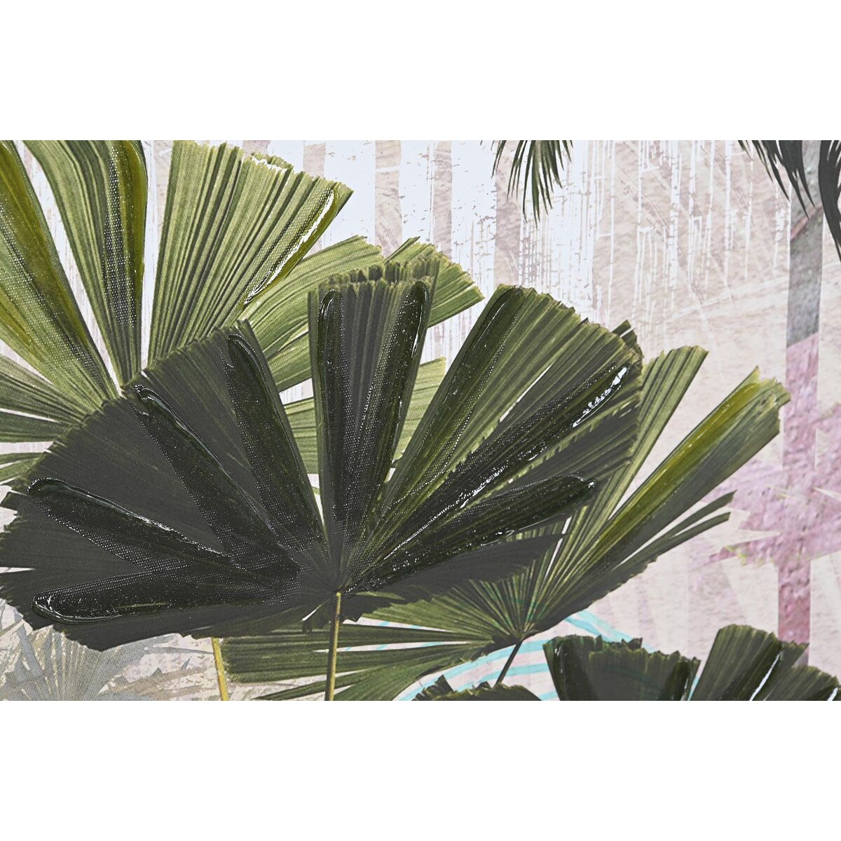 Kanvas DKD Home Decor Palmer Tropiskt 103 x 4,5 x 143 cm 104 x 4,5 x 143,5 cm (2 antal) - 6