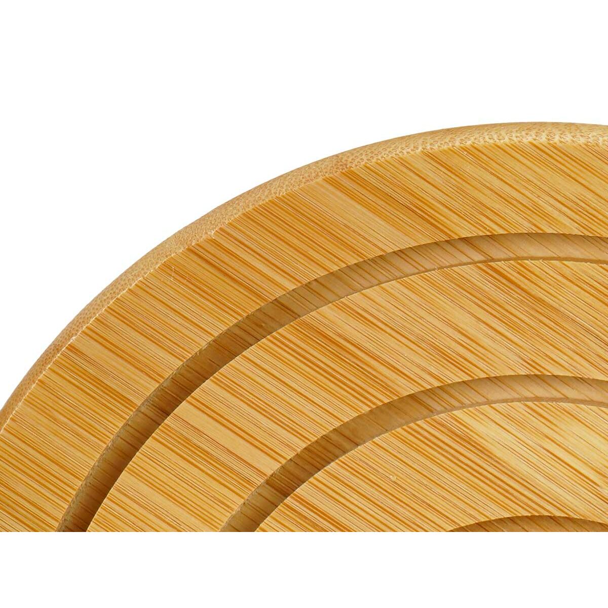 Bordsunderlägg Kinvara Naturell Bambu Rund 19 x 1 x 19 cm (24 antal) - 2